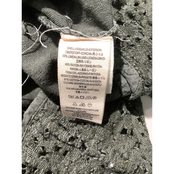 Free People Emilia Military Jacket Women’s Medium — Boho, Victorian, Ruffle Lace - Picture 4 of 7